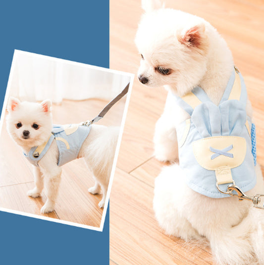 Harnais et laisse pour chien, Macaron