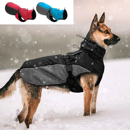 Manteau imperméable réfléchissant pour grand chien – photo 2