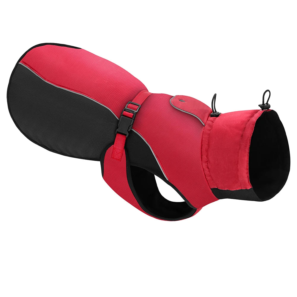 Manteau imperméable réfléchissant pour grand chien