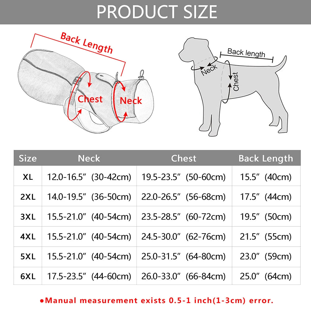Manteau imperméable réfléchissant pour grand chien – photo 7